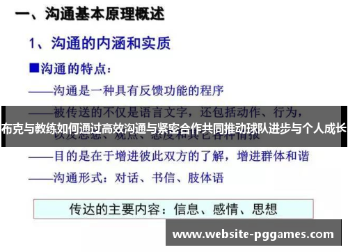 布克与教练如何通过高效沟通与紧密合作共同推动球队进步与个人成长